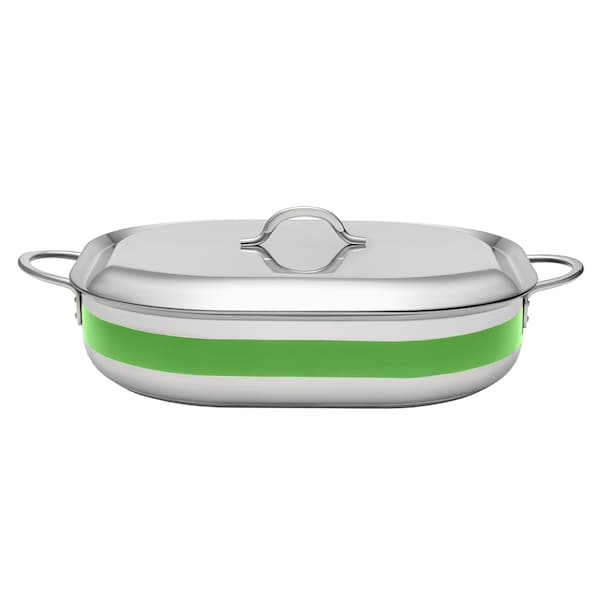Bon Chef Country French 2 French Oven W/Lid 15" X 11" X 4" 7 Qt - Lime 71004-CF2-L - main